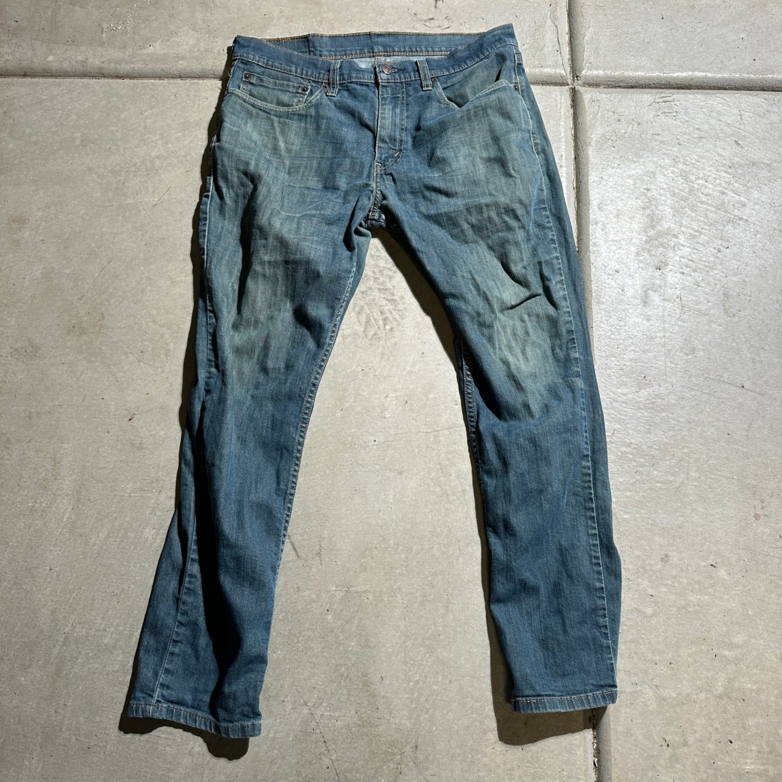Levi's 511 Slim Fit Jeans Mens W34 L30 Blue Denim Waterless Casual Classic Pant
